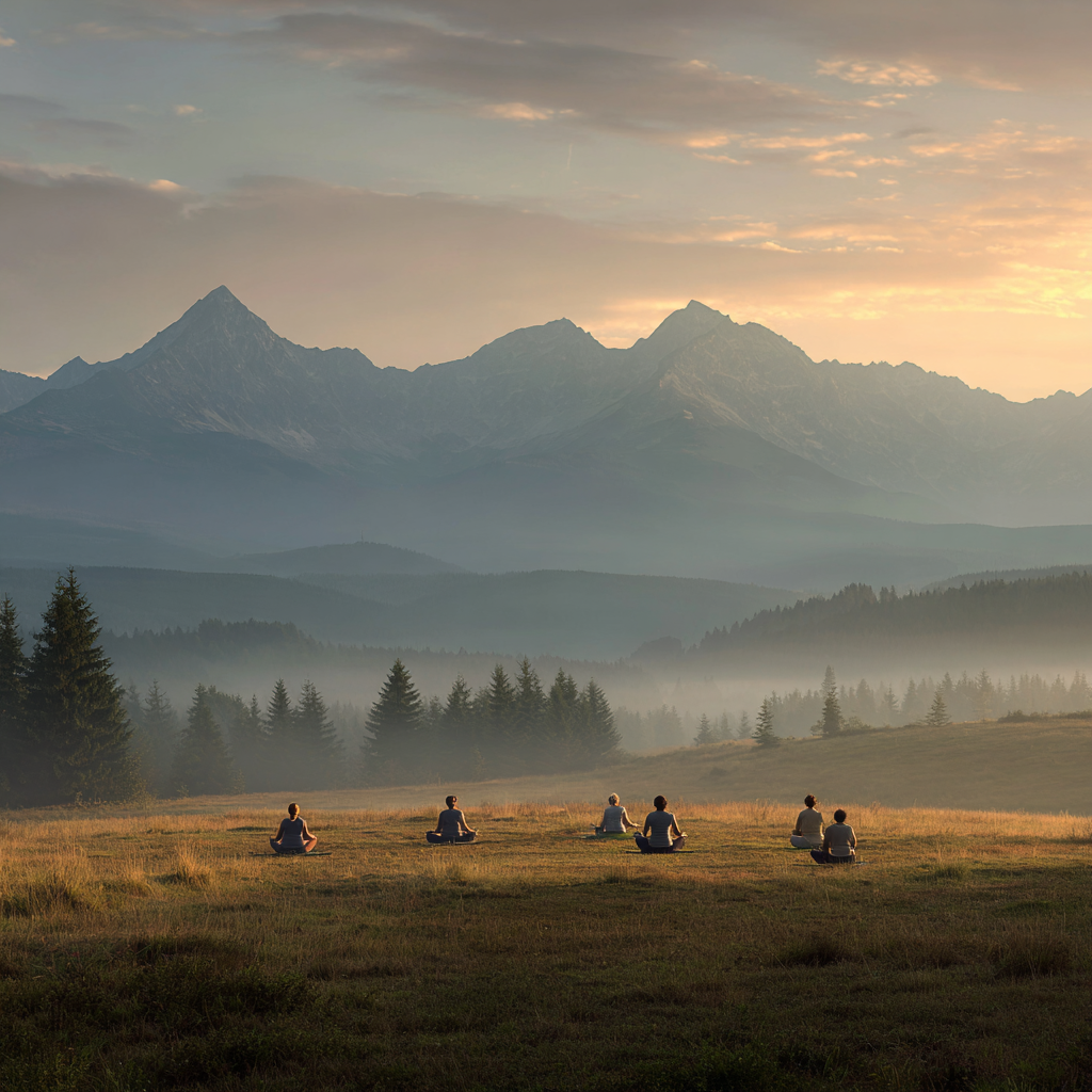 Йога інструктор проводить заняття